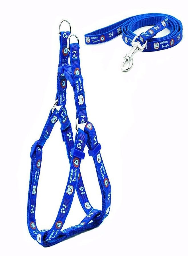 KUTKUT Adjustable| Step in Basic Nylon Harness and Leash for Puppy Outdoor Running Training Walk (Size: S, Adjustable Chest: 31-46cm) - Image 1